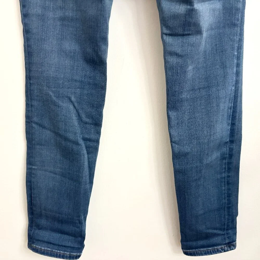 High Rise Madewell Medium Blue Denim Skinny Roadtripper Jeans - sz 27 - Picture 10 of 13